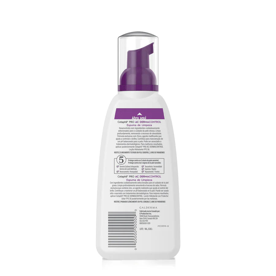 Cetaphil Pro AC Dermacontrol Espuma de Limpieza 236 ml