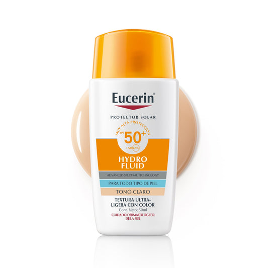 Eucerin Hydro Fluid SPF50+ Con color Tono Claro 50 ml