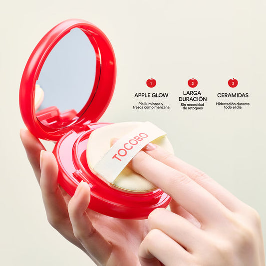 TOCOBO Apple Dewy Fit Cushion SPF50+ PA++++, 25 PEANUT