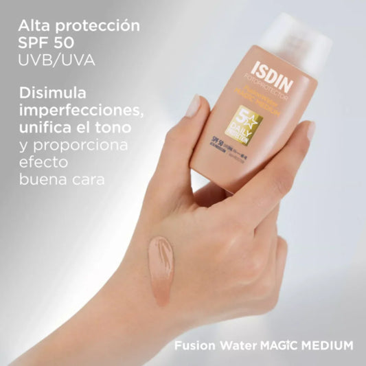 ISDIN Fusión Water Magic Medium SPF50+, 50 ml