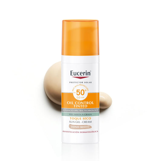 Eucerin Oil Control Sun Gel-Cream Tono Medio SPF50+ 50ml