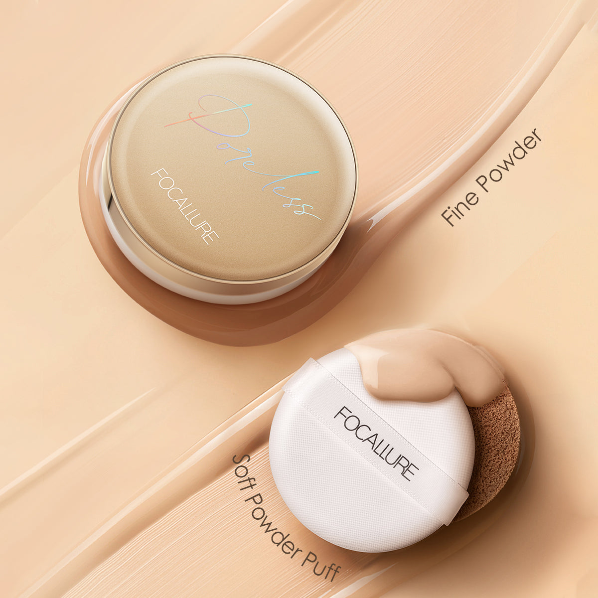 FOCALLURE Pore less Matte Air Cushion Foundation, FA198 101