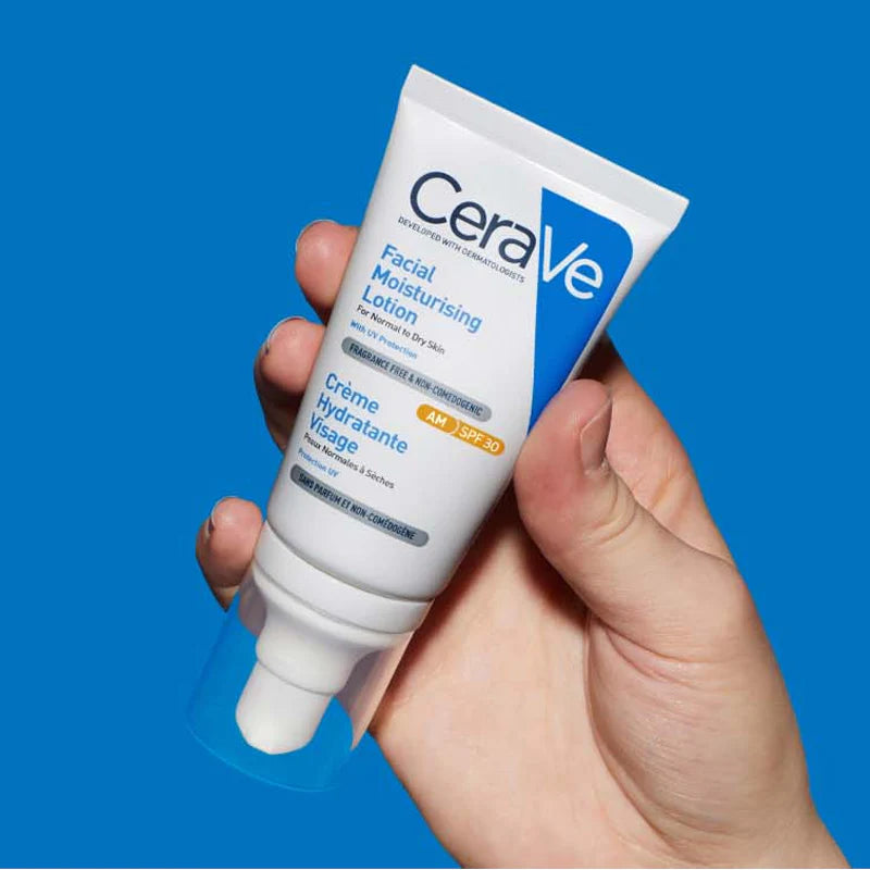 CeraVe Loción Hidratante de Rostro AM SPF30+, 52 ml