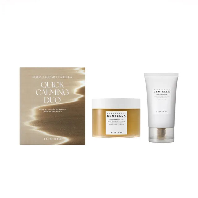 SKIN1004 Madagascar Centella Quick Calming Duo, Soothing Cream & Quick Calming Pad