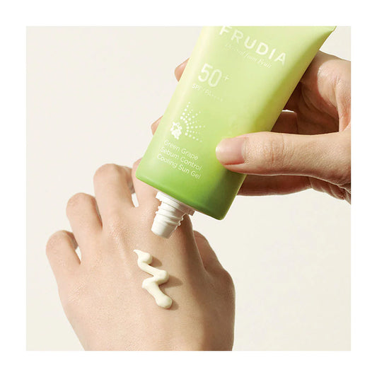 FRUDIA Green Grape Sebum Control Cooling Sun Gel SPF50+, 50 g