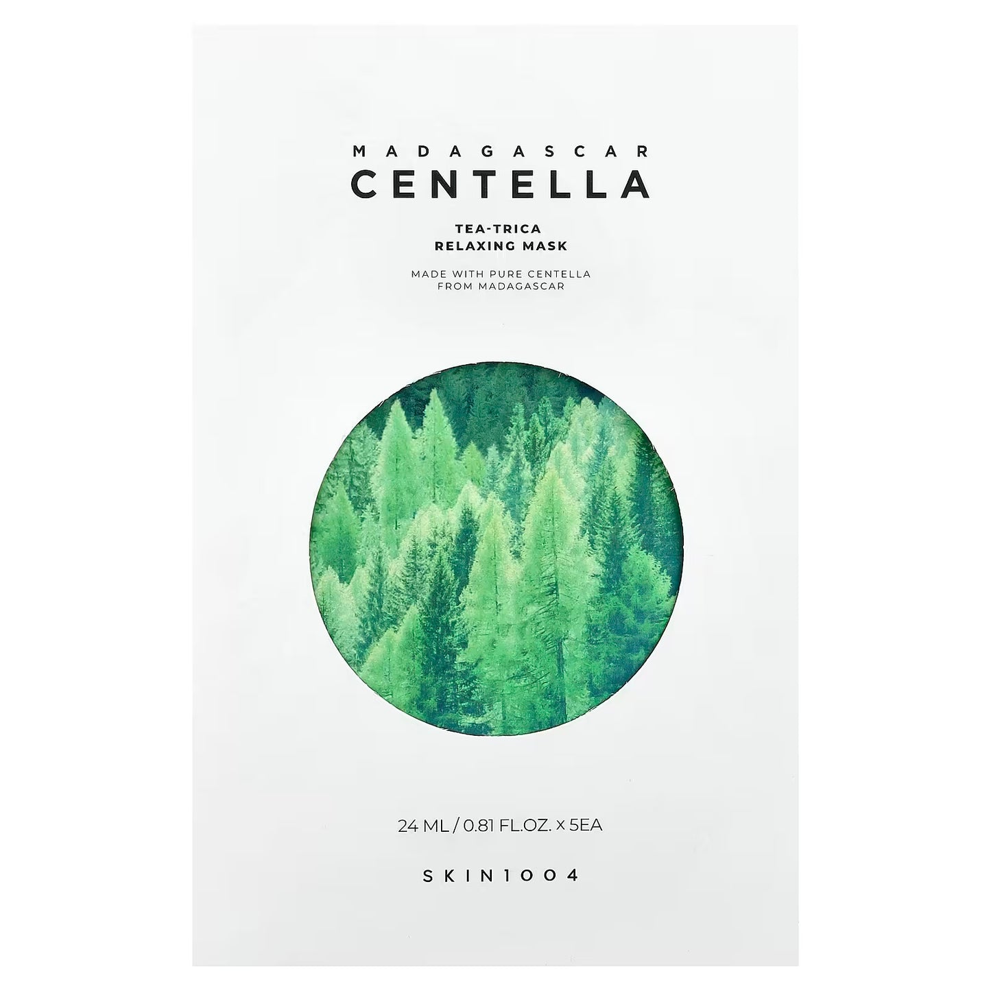 SKIN1004 Madagascar Centella Tea-Trica Relaxing Mask 5 piezas