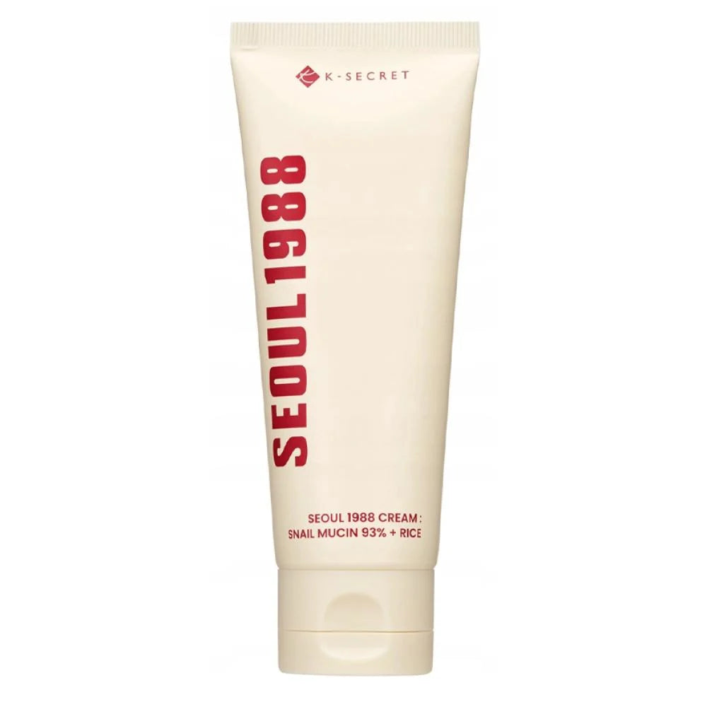 K-SECRET Seoul 1988 Cream: Snail Mucin 93% + Rice 100 ml