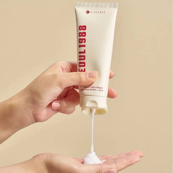 K-SECRET Seoul 1988 Cream: Snail Mucin 93% + Rice 100 ml