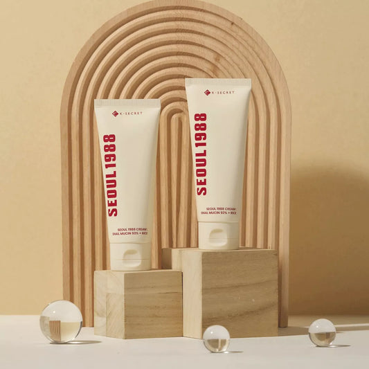 K-SECRET Seoul 1988 Cream: Snail Mucin 93% + Rice 100 ml