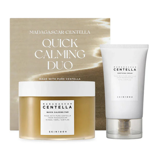 SKIN1004 Madagascar Centella Quick Calming Duo, Soothing Cream & Quick Calming Pad
