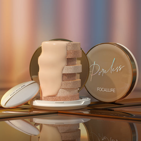 FOCALLURE Pore less Matte Air Cushion Foundation, FA198 101
