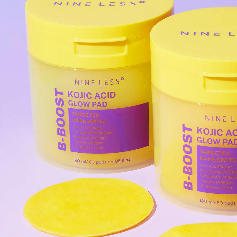 NINELESS B-Boost Kojic Acid Glow Pad, 180 ml