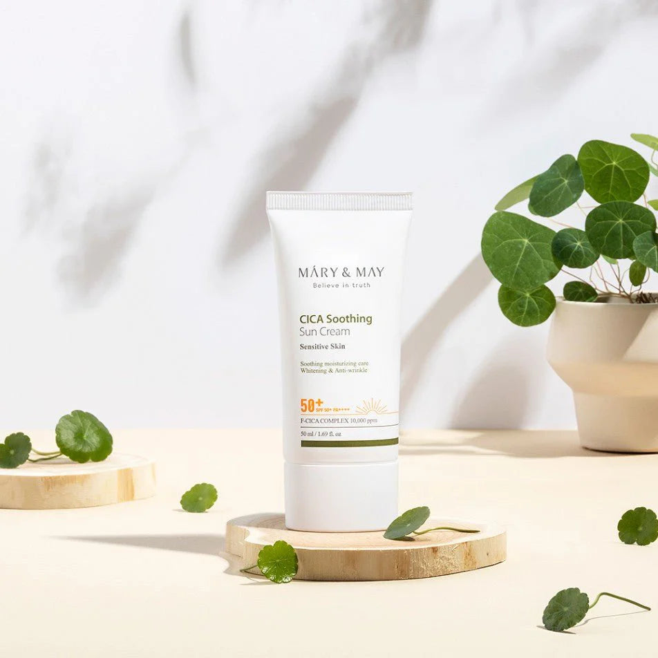 Mary&May CICA Soothing Sun Cream + Vegan Peptide Bakuchiol Sun Stick Duo Set