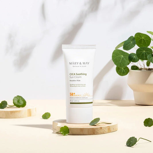 Mary&May CICA Soothing Sun Cream + Vegan Peptide Bakuchiol Sun Stick Duo Set