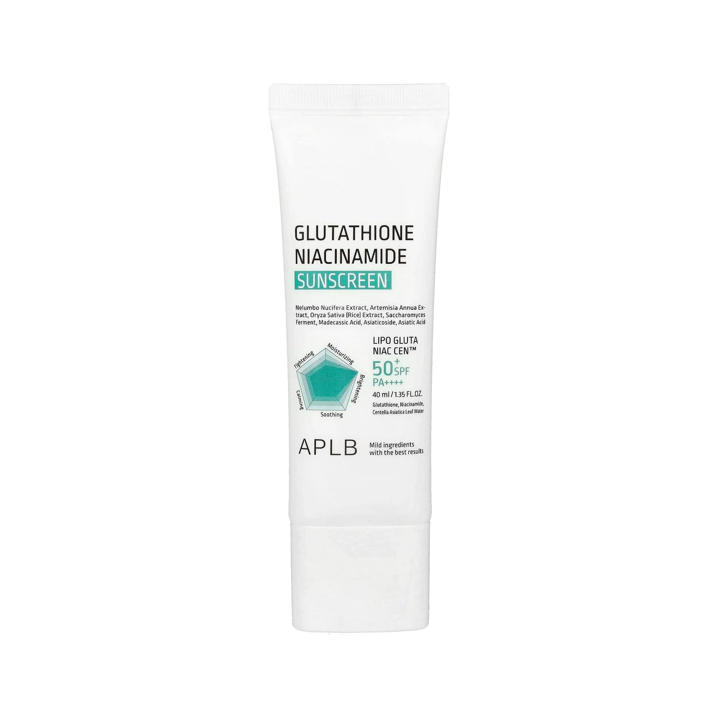 APLB Glutathione Niacinamide Sunscreen SPF50+ PA++++, 40 ml